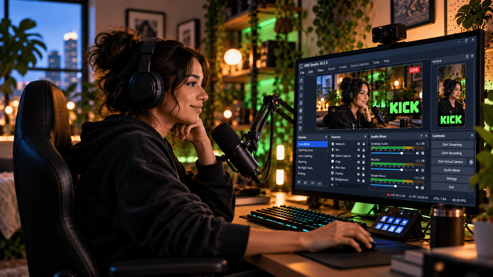 How to add Kick chat to OBS