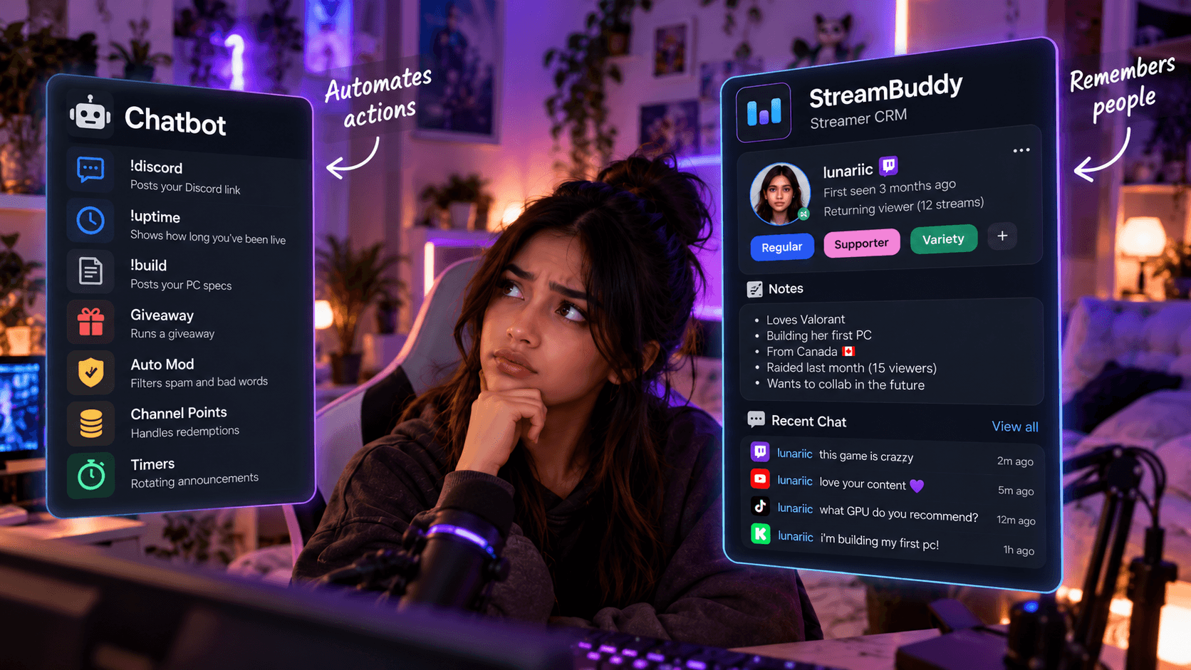 Streamer CRM vs chatbot: what is the difference?